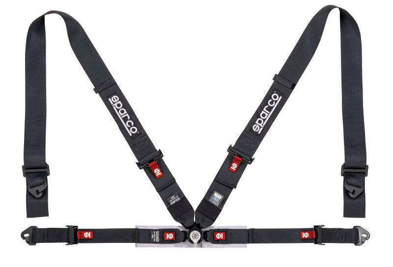 Sparco Belt 4Pt 3in/2in Competition Harness - Black - Corvette Realm