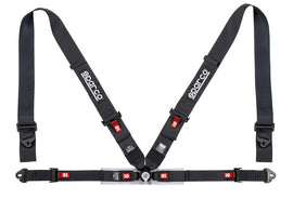 Sparco Belt 4Pt 3in/2in Competition Harness - Black - Corvette Realm