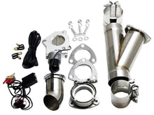 Load image into Gallery viewer, Granatelli 2.25in Aluminized Mild Steel Electronic Exhaust Cutout w/Slip Fit &amp; Band Clamps - Corvette Realm