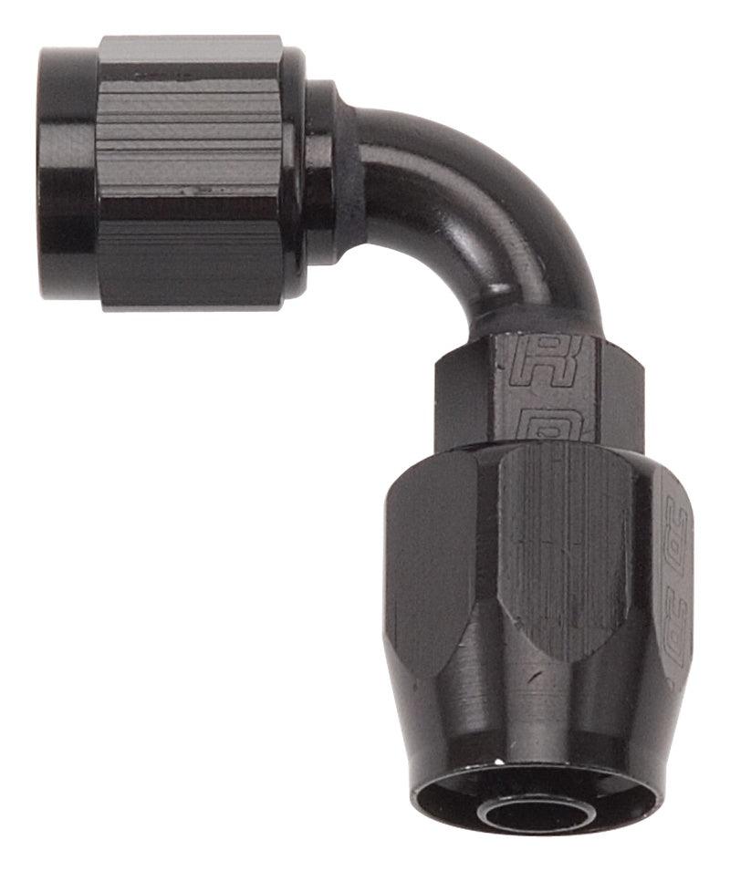 Russell Performance -10 AN Black 90 Degree Full Flow Hose End - Corvette Realm