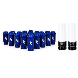 Mishimoto Aluminum Locking Lug Nuts M12x1.25 20pc Set Blue - Corvette Realm