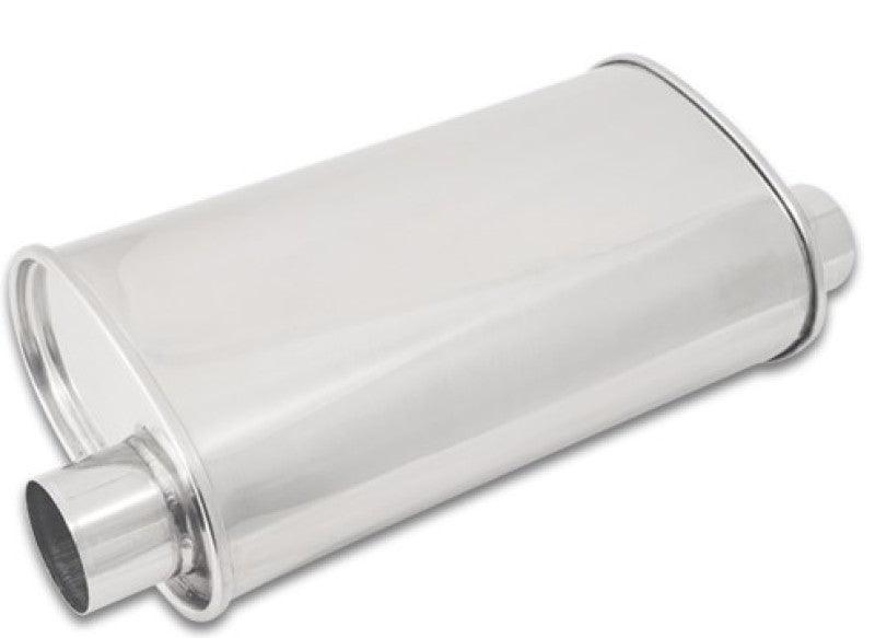 Vibrant StreetPower Oval Muffler 5in x 9in x 15in - 2.5in inlet/outlet (Offset-Offset Same Side) - Corvette Realm