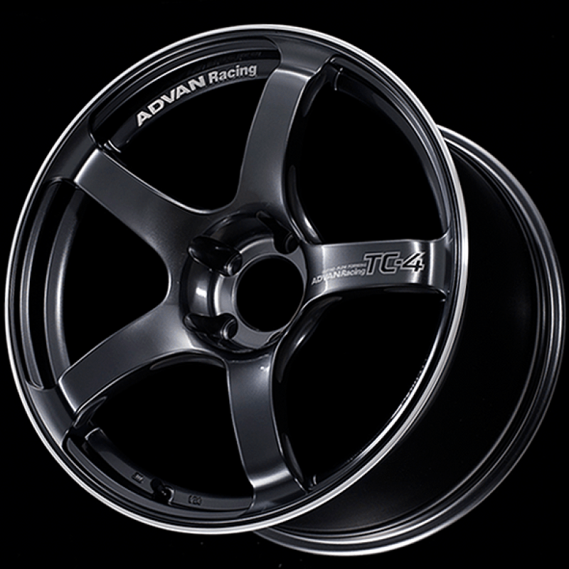 Advan TC4 18x9.5 +12 5-114.3 Racing Gunmetallic and Ring Wheel - Corvette Realm