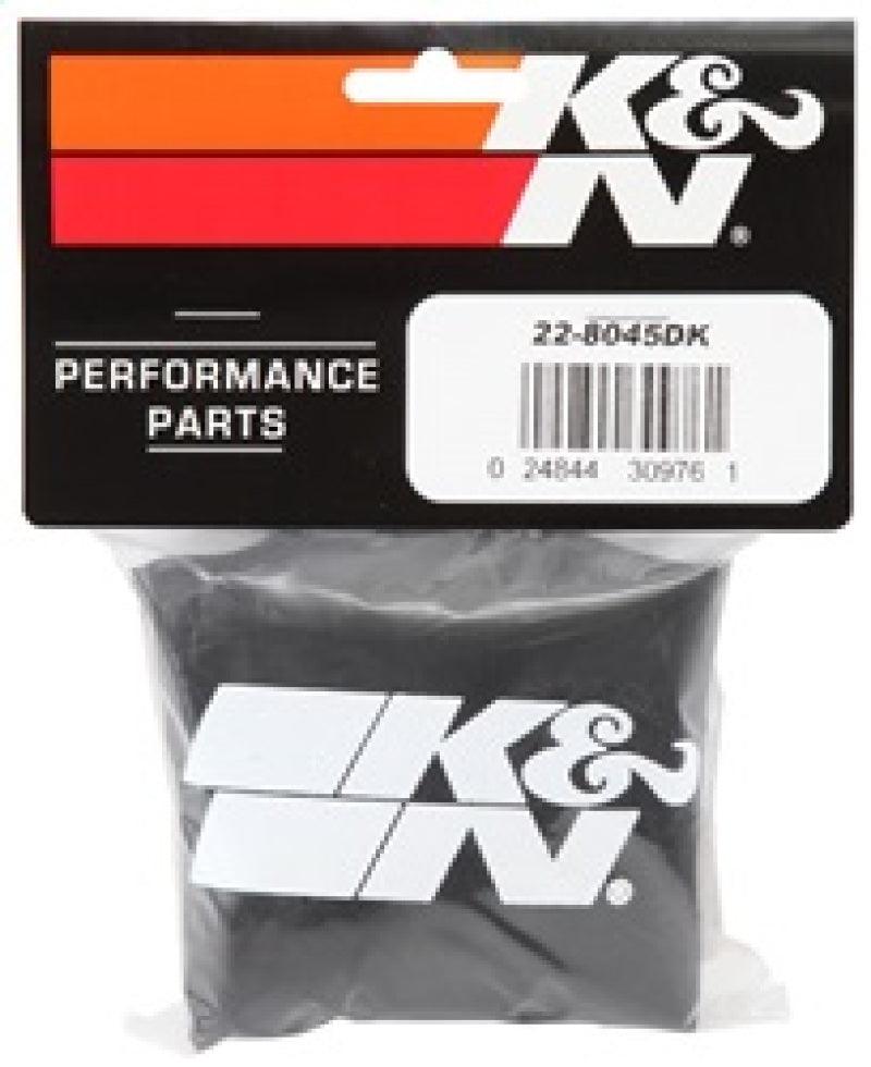 K&N 6in ID x 6inH Closed Top Black DryCharger Air Filter Wrap - Corvette Realm