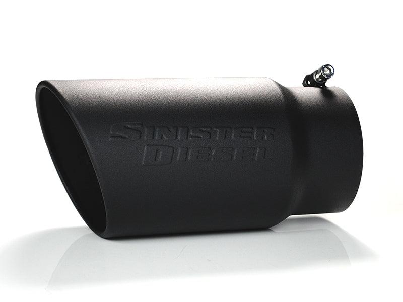 Sinister Diesel Universal Black Ceramic Coated Stainless Steel Exhaust Tip (5in to 6in) - Corvette Realm