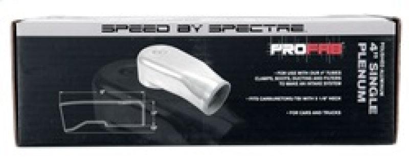 Spectre Plenum 4in. OD x 9in. (Air Cleaner to Stud Inlet) - Single - Corvette Realm