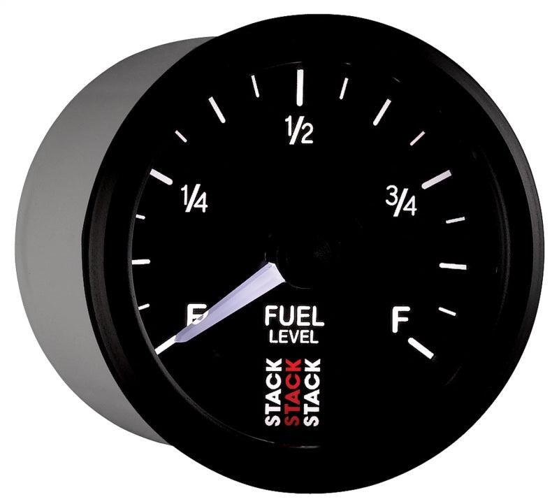 Autometer Stack Instruments 52mm 0-280 Ohm Programmable Pro Stepper Motor Fuel Level Gauge - Black - Corvette Realm