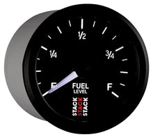 Load image into Gallery viewer, Autometer Stack Instruments 52mm 0-280 Ohm Programmable Pro Stepper Motor Fuel Level Gauge - Black - Corvette Realm