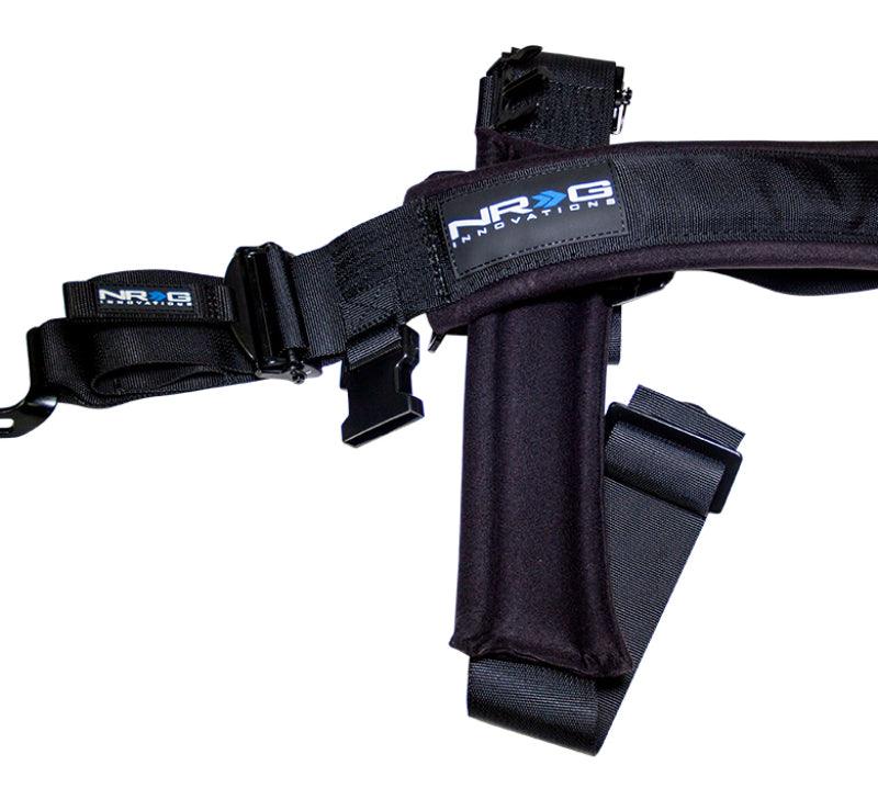 NRG SFI 16.1 5PT 3in. Seat Belt Harness / Latch Link - Black - Corvette Realm