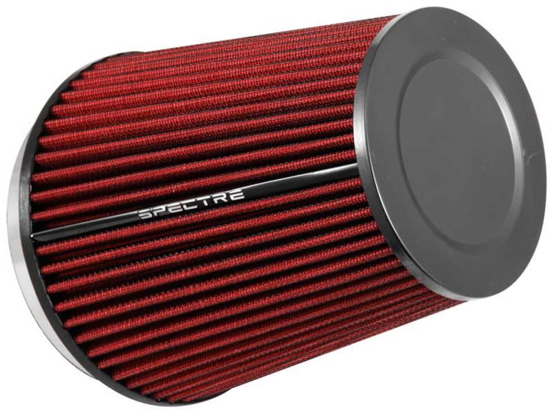 Spectre HPR Conical Air Filter 6in. Flange ID / 7.719in. Base OD / 8.5in. Tall - Red - Corvette Realm