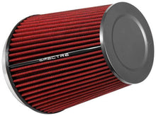 Load image into Gallery viewer, Spectre HPR Conical Air Filter 6in. Flange ID / 7.719in. Base OD / 8.5in. Tall - Red - Corvette Realm