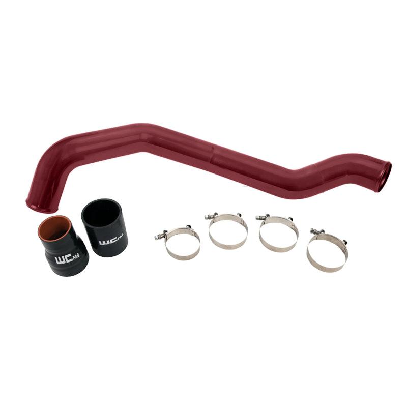 Wehrli 04.5-10 Chevrolet 6.6L LLY/LBZ/LMM Duramax Driver Side 3in Intercooler Pipe - WCFab Red - Corvette Realm