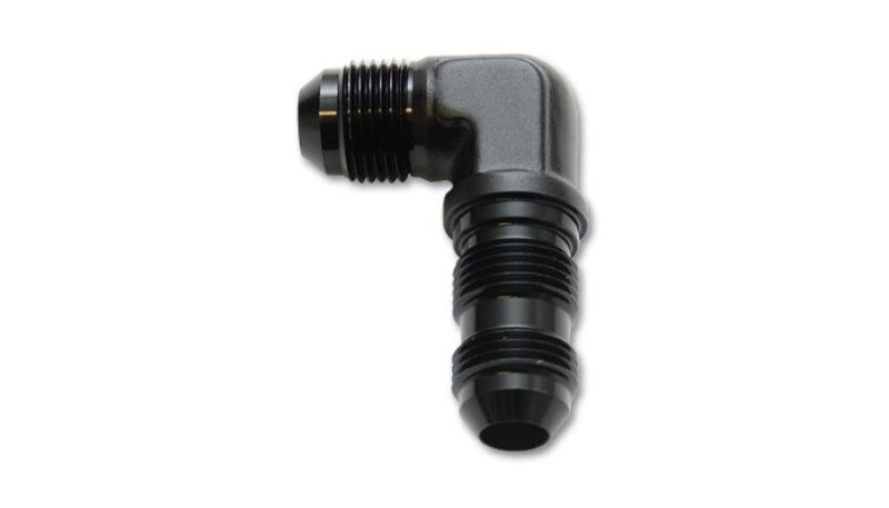Vibrant -4AN Bulkhead Adapter 90 Degree Elbow Fitting - Anodized Black Only - Corvette Realm