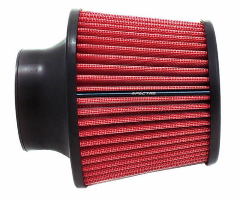 Spectre Conical Air Filter / Round Tapered 3in. - Red - Corvette Realm