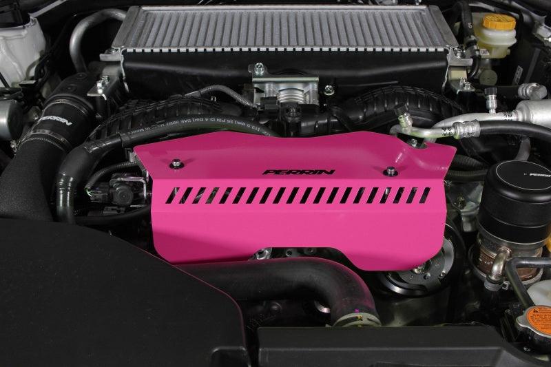 Perrin 2022+ Subaru WRX Pulley Cover - Hyper Pink - Corvette Realm