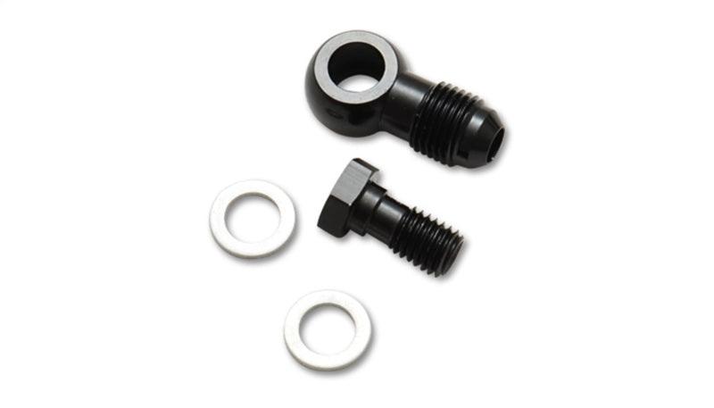 Vibrant -4AN Male Banjo Fitting 10mm x 1.0 Metric Aluminum + 2 Washers - Corvette Realm