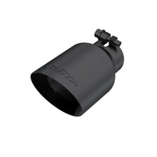 Load image into Gallery viewer, MBRP Universal 4in OD Dual Wall Angled 2.5in Inlet 8in Lgth Exhaust Tip - Black - Corvette Realm