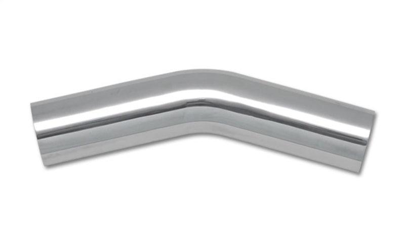 Vibrant 1.5in O.D. Universal Aluminum Tubing (30 degree bend) - Polished - Corvette Realm