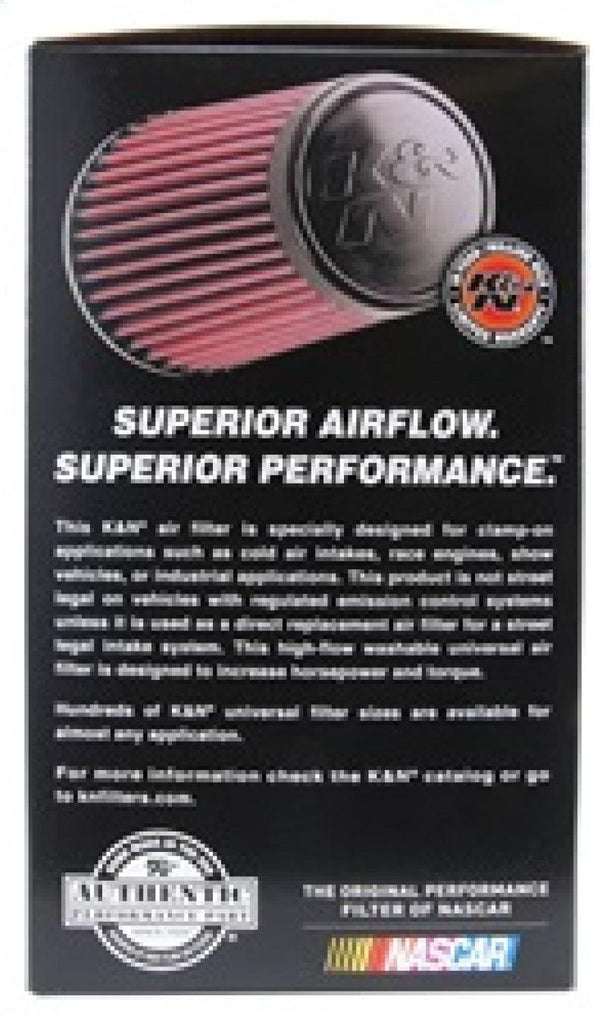 K&N Universal Rubber Filter 4inch FLG / 6inch OD-B / 4-5/8inch OD-T / 9inch H - Corvette Realm