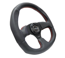 Load image into Gallery viewer, NRG Reinforced Steering Wheel (320mm Horizontal / 330mm Vertical) Leather w/Red Stitching - Corvette Realm