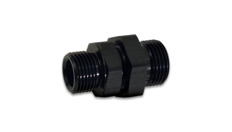 Vibrant -6 ORB Male to Male Union Adapter - Anodized Black - Corvette Realm