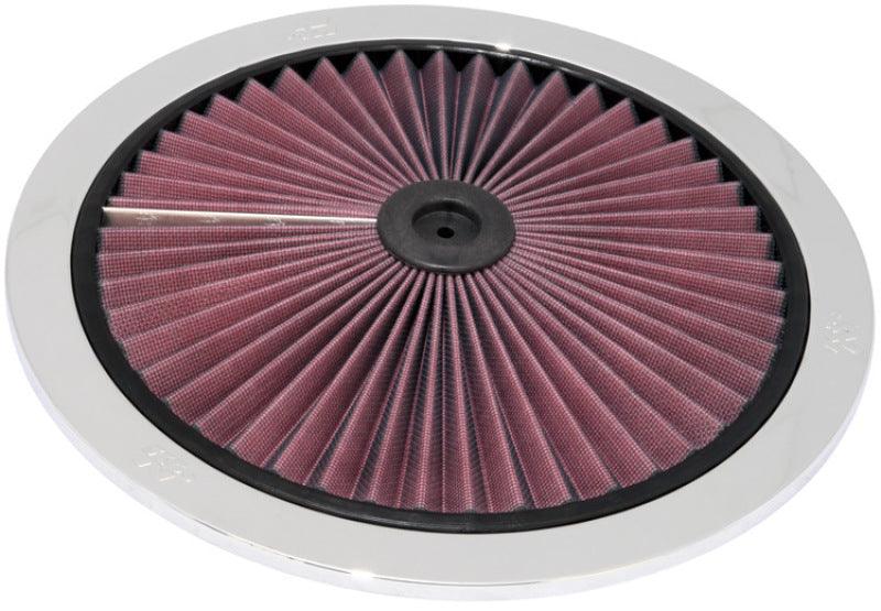 K&N X-Stream Top Filter X-Stream 14 inch OD Chrome - Corvette Realm