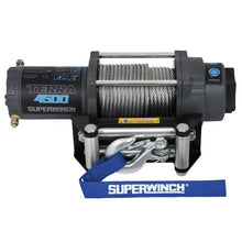 Load image into Gallery viewer, Superwinch 4500 LBS 12V DC 15/64in x 50ft Steel Rope Terra 4500 Winch - Gray Wrinkle - Corvette Realm