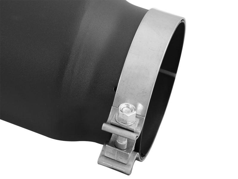 aFe Diesel Exhaust Tip Bolt On Black 5in Inlet x 6in Outlet x 12in Long - Corvette Realm