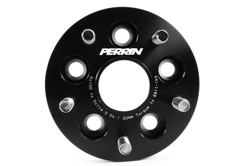 Perrin Wheel Adapter 20mm Bolt-On Type 5x100 to 5x114.3 w/ 56mm Hub (Set of 2) - Corvette Realm