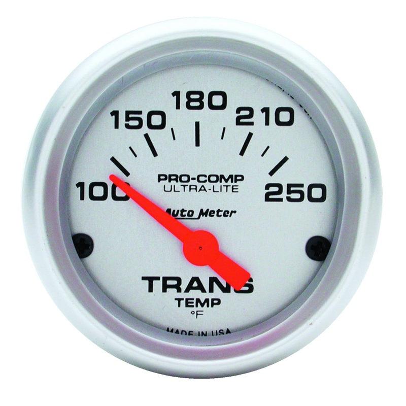 Autometer Ultra-Lite 52mm 100-250 Degree F Mechanical Transmission Temperature Gauge - Corvette Realm