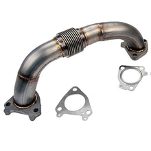 Load image into Gallery viewer, Wehrli 01-16 Chevrolet 6.6L Duramax 2in Stainless Driver Side Up Pipe w/Gaskets (Single/Twin Turbo) - Corvette Realm