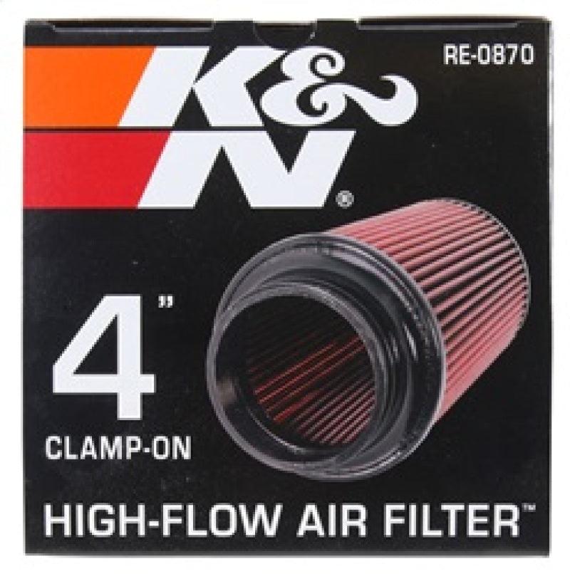 K&N Universal Rubber Filter 4inch FLG / 6inch OD-B / 4-5/8inch OD-T / 9inch H - Corvette Realm