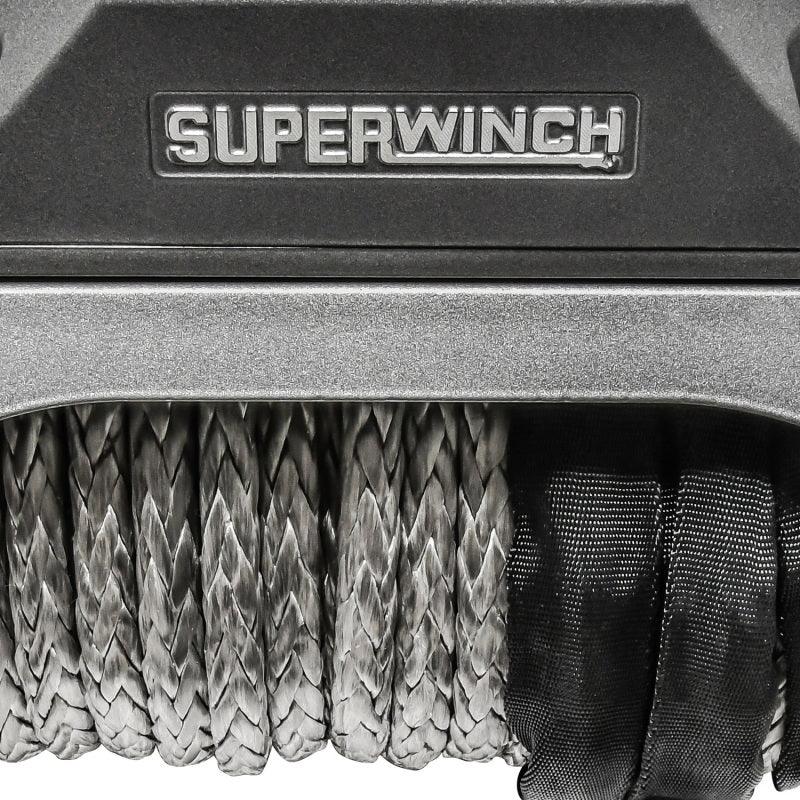 Superwinch 12000 LBS 12V DC 3/8in x 80ft Synthetic Rope SX 12000SR Winch - Graphite - Corvette Realm