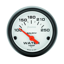 Load image into Gallery viewer, Autometer Phantom 52mm 100-250 Deg F Electronic Water Temp Gauge - Corvette Realm