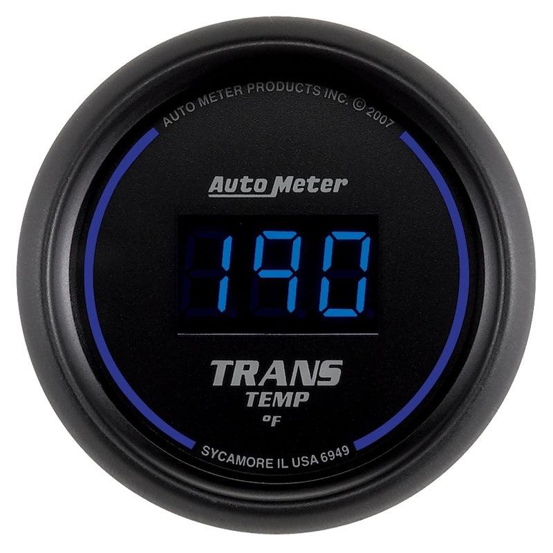 Autometer 52.4mm Black Digital Trans Temperature Gauge - Corvette Realm