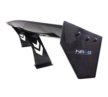 Load image into Gallery viewer, NRG Carbon Fiber Spoiler - Universal (69in.) w/NRG Logo / Stand Cut Out / Large Side Plate - Corvette Realm