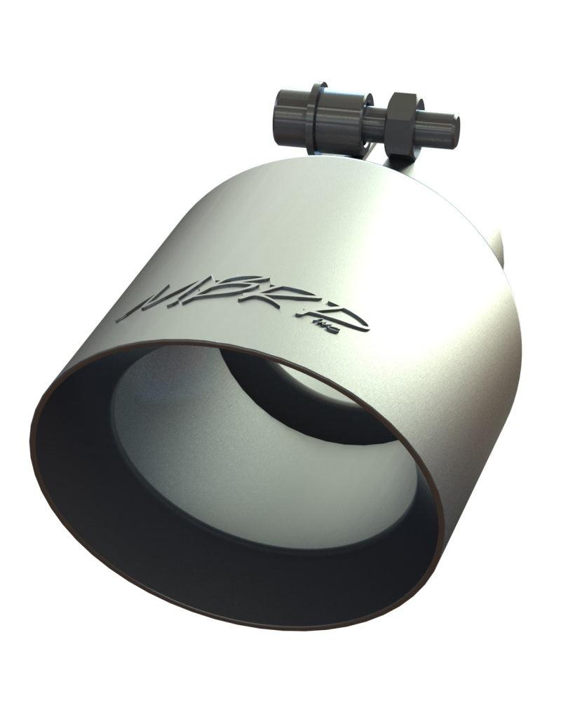 MBRP Universal Tip 4in O.D. Dual Wall Angled 2.5in inlet 8in length T304 - Corvette Realm