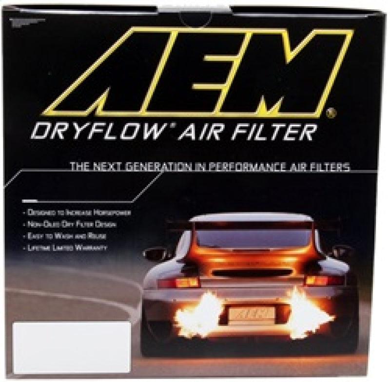 AEM 5in Dryflow Air Filter with 8in Element - Corvette Realm