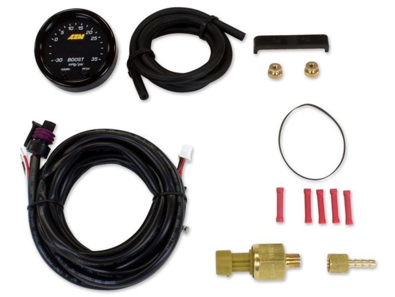 AEM X-Series Boost Pressure -30inHg 60psi Gauge Kit - Corvette Realm