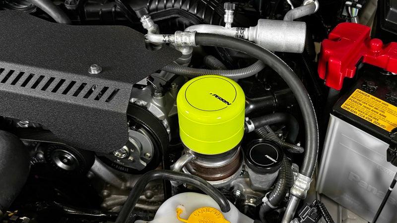 Perrin 2015+ Subaru WRX/STI Oil Filter Cover - Neon Yellow - Corvette Realm