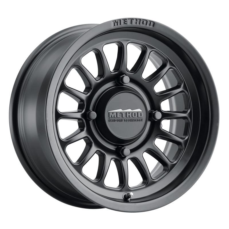 Method MR411 Bead Grip 15x7 / 4+3/13mm Offset / 4x136 / 106.25mm CB Matte Black Wheel - Corvette Realm