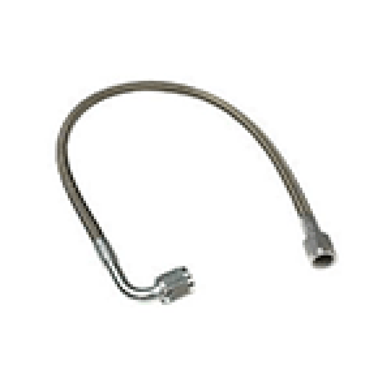Fragola -4AN PFTE Ext Black Hose Assembly Straight x 90 Degree 24in - Corvette Realm