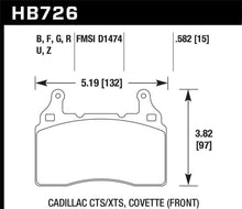Load image into Gallery viewer, Hawk 2014 Chevrolet Corvette PC Front Brake Pads - Corvette Realm