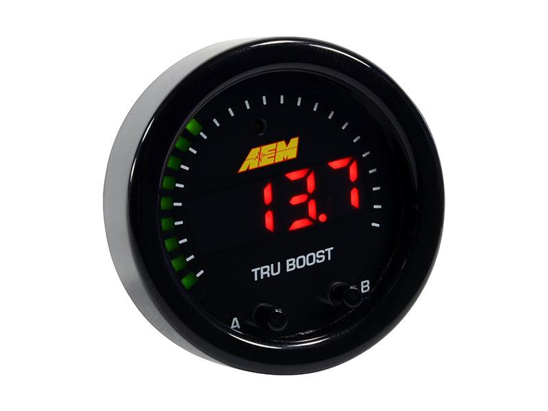 AEM X-Series Tru-Boost Controller Gauge w/ Boost Control Solenoid 80PSIg Internal MAP Sensor - Corvette Realm