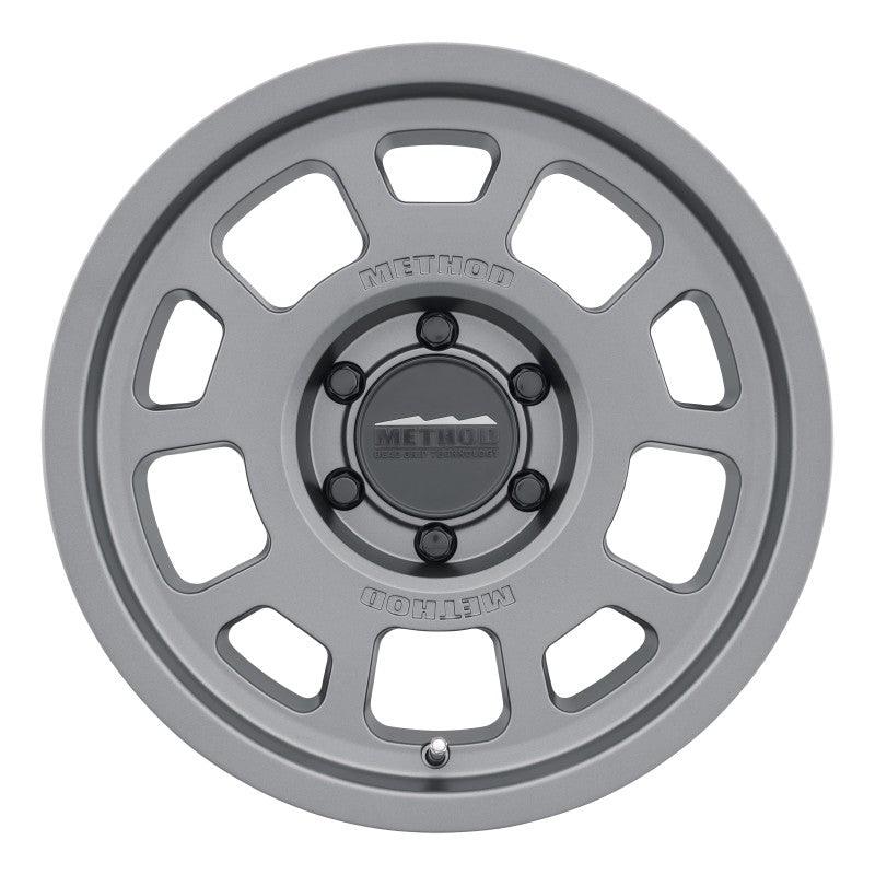 Method MR705 17x8.5 0mm Offset 6x5.5 106.25mm CB Titanium Wheel - Corvette Realm