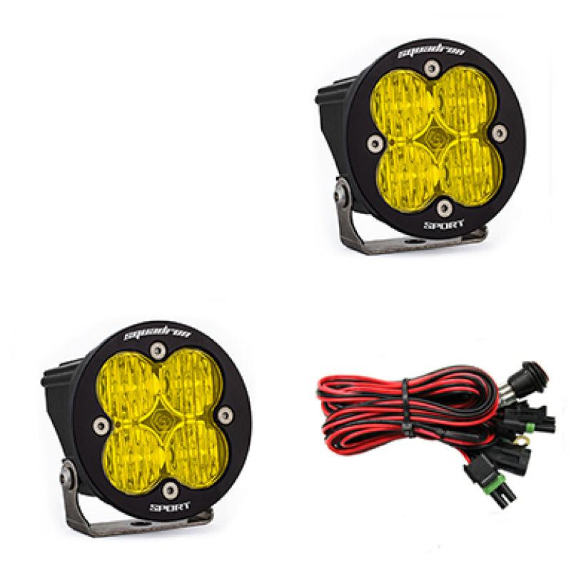 Baja Designs Squadron R Sport Wide Cornering Pair LED Light Pods - Amber - Corvette Realm