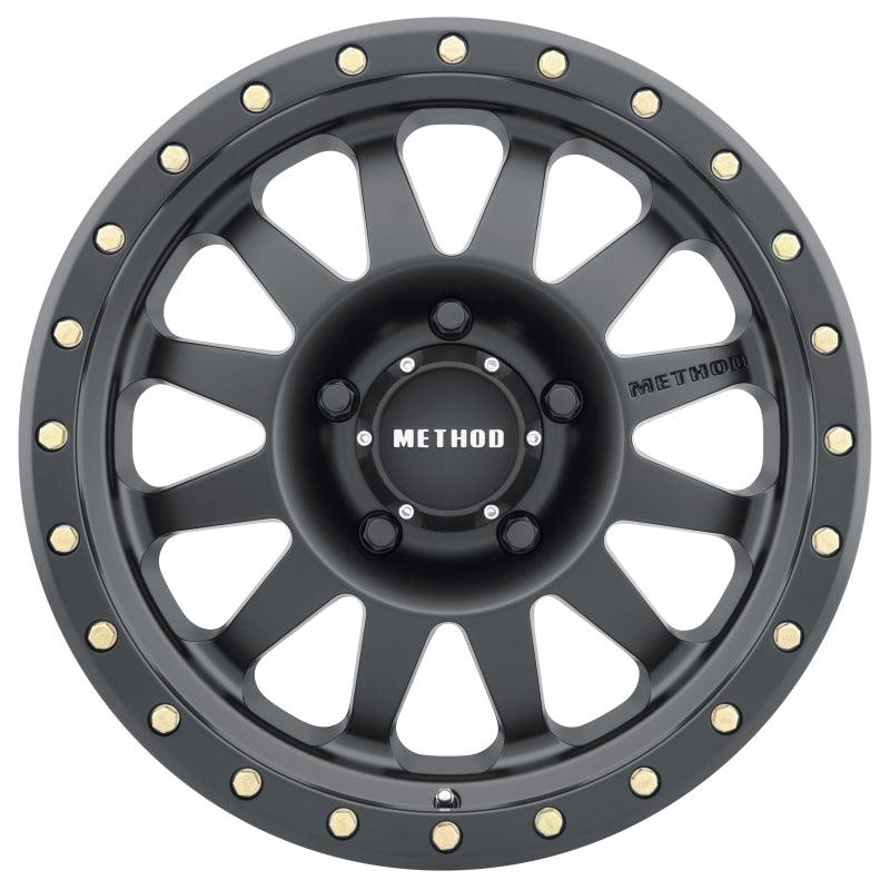 Method MR304 Double Standard 15x10 -50mm Offset 5x4.5 83mm CB Matte Black Wheel - Corvette Realm