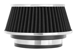 Spectre Adjustable Conical Air Filter 2-1/2in. Tall (Fits 3in. / 3-1/2in. / 4in. Tubes) - Black - Corvette Realm