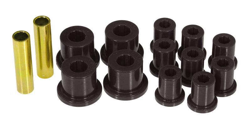 Prothane 76-86 Jeep CJ5/CJ7 Rear Spring & Shackle Bushings - Black - Corvette Realm