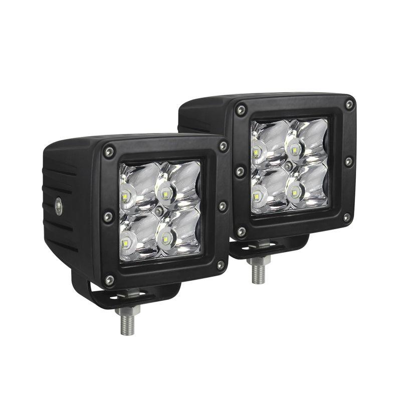 Westin Compact LED -4 5W Cree 3 inch x 3 inch (Set of 2) - Black - Corvette Realm